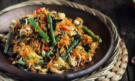 Makanan Sayuran Urap Hidangan Tradisional Indonesia