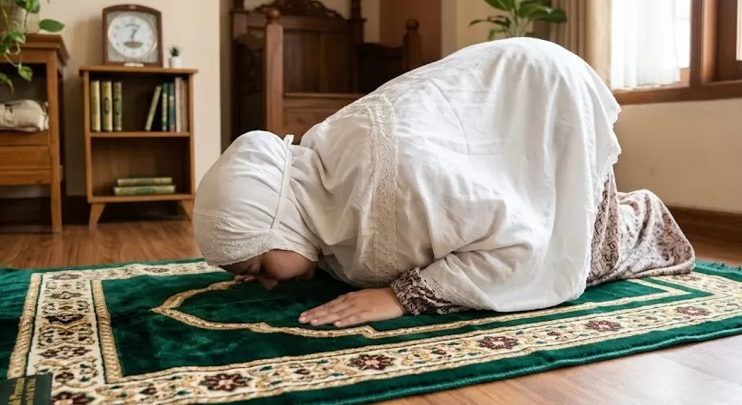 Alas Beribadah Sebuah Sajadah Yang Lembut