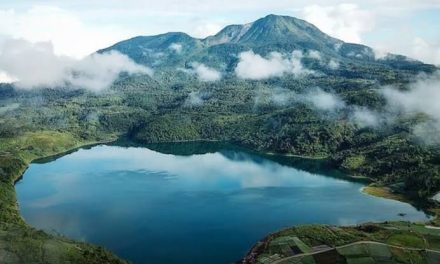 Genangan Air Danau Sebuah Daratan Berbentuk Kubangan