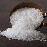 Bumbu Dapur Asin Sebuah Garam Serbuk Putih
