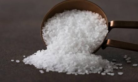 Bumbu Dapur Asin Sebuah Garam Serbuk Putih